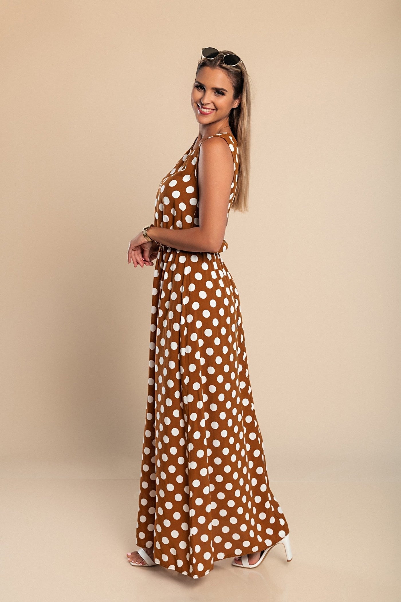 Lola - Polka Dot Maxi Dress