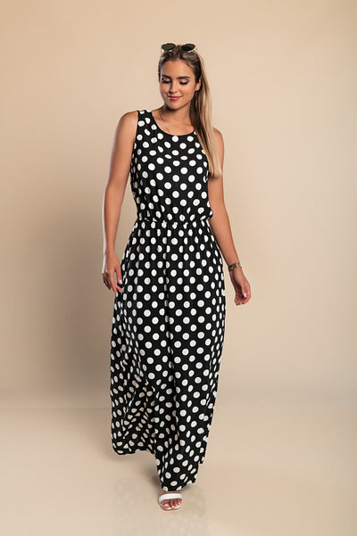 Lola - Polka Dot Maxi Dress