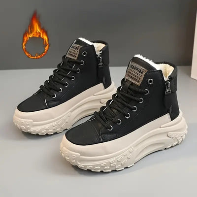 Bianca – Plateaustiefeletten mit Plüschfutter