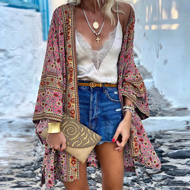 Elegante Boho Strickjacke