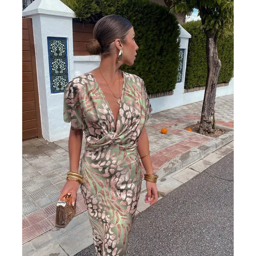 Cosima - Damenkleid mit V-Ausschnitt