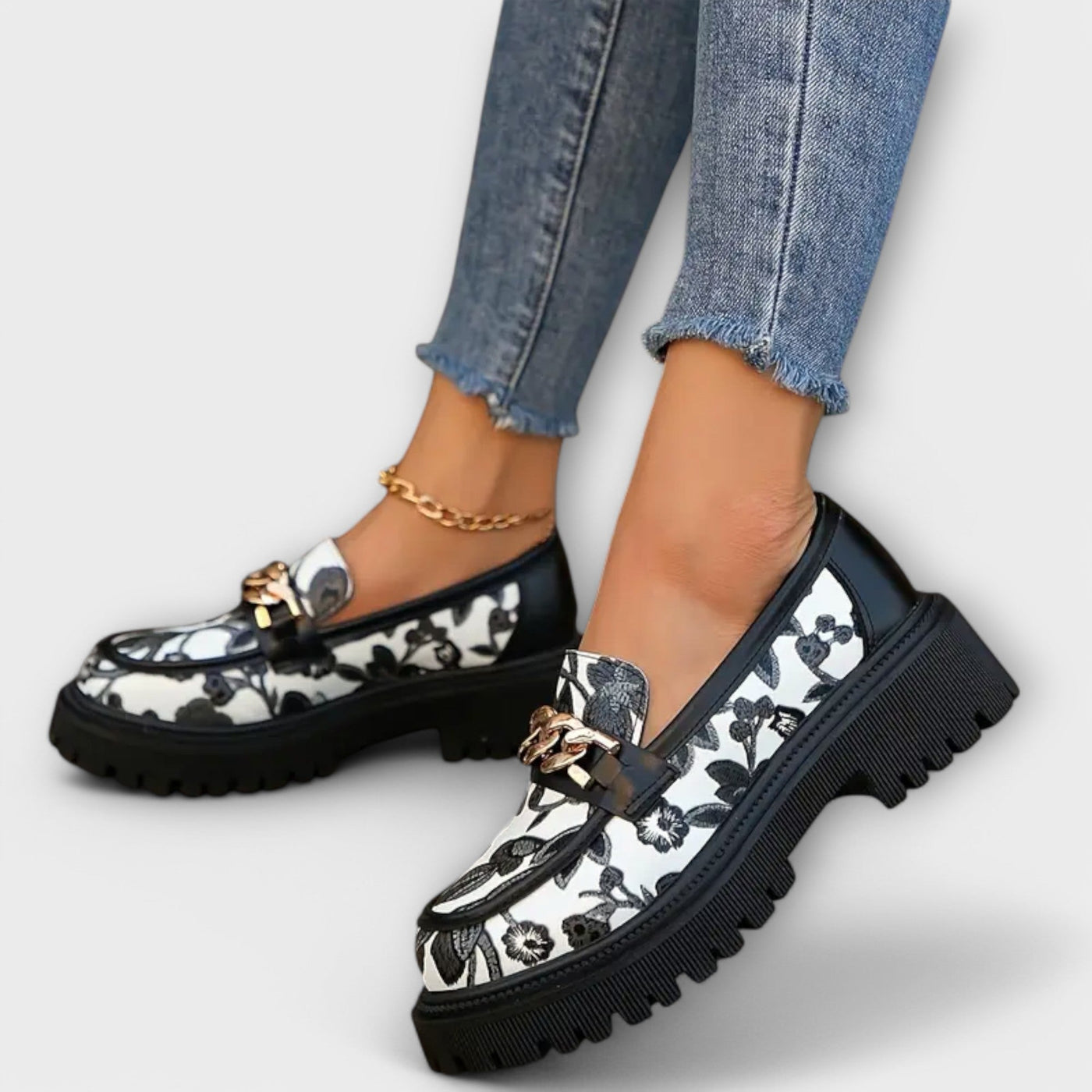 Sandra™  Elegante Retro-Mokassins