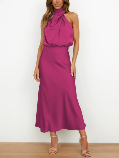 Jonvy - Fleck Seide Damen Kleid