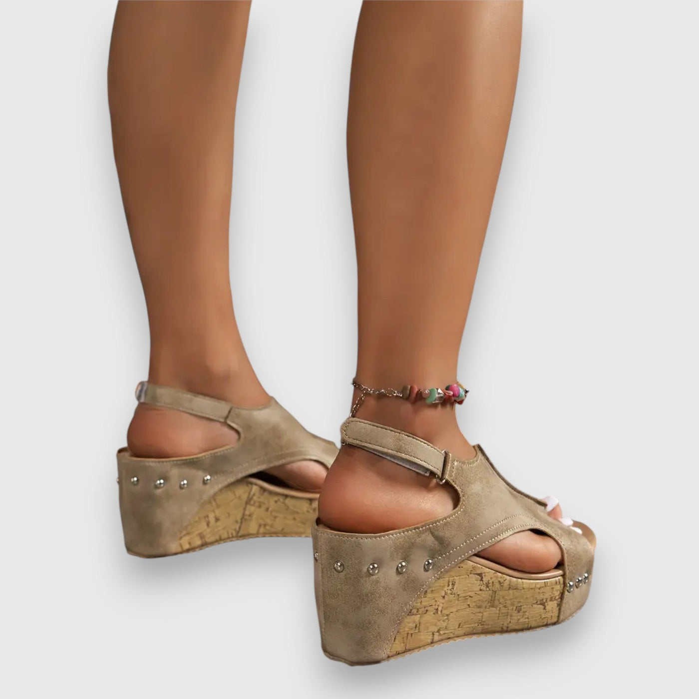 Mia – Vintage Plateau-Sandalen