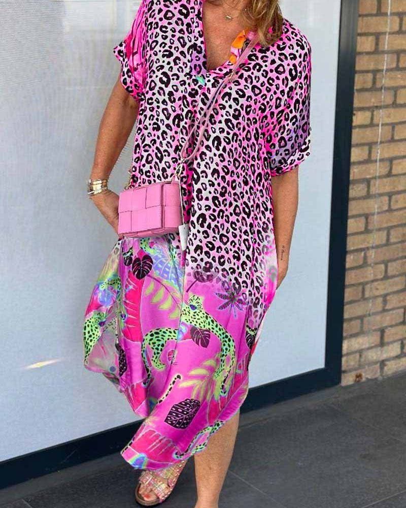 Amanda |  FREIZEITKLEID MIT LEOPARDENPRINT