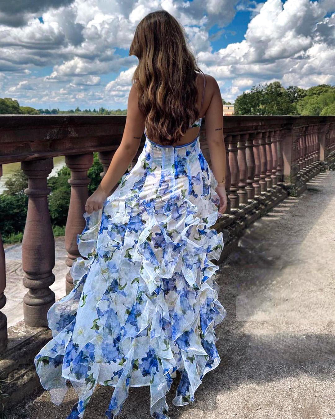 Isra Rüschensommerkleid Mit Wunderschönem Floral Muster - Bequem Und Vielseitig
