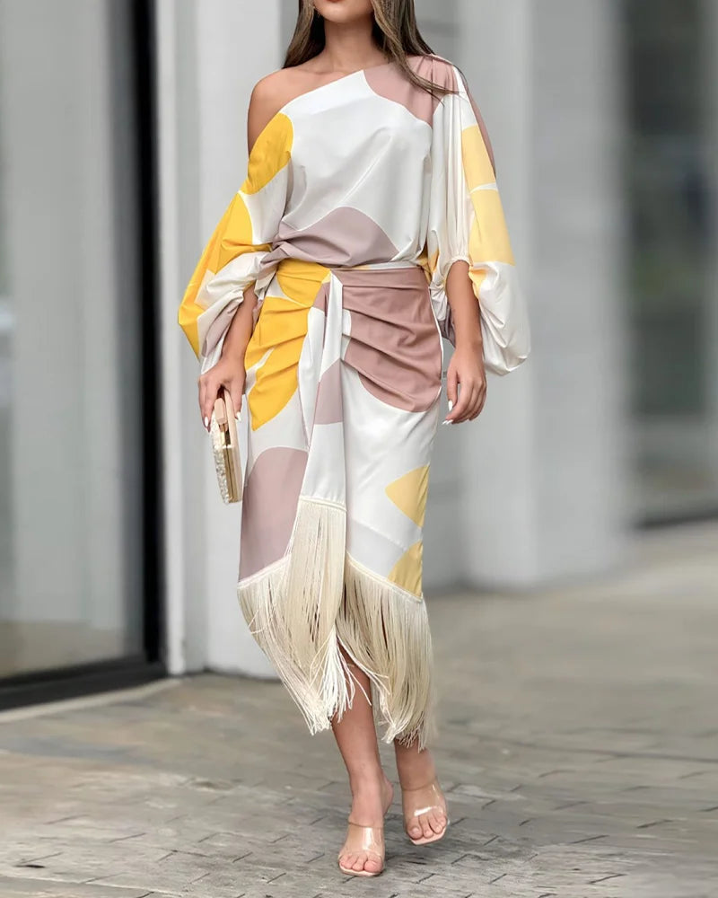 Morwenna – Seidiges Satin-One-Shoulder-Kleid