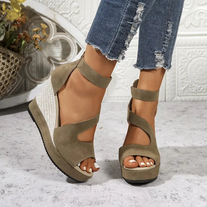 Oriane – Elegante Keilsandalen im Espadrille-Stil