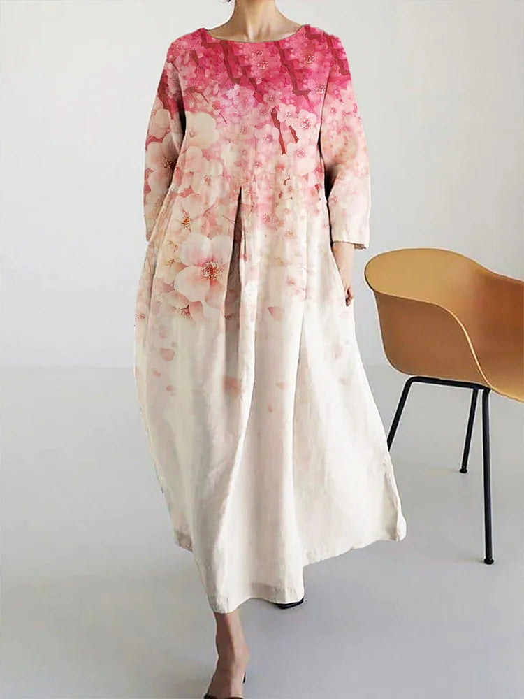 IVY | MAXIKLEID MIT NATÜRLICHEM MUSTER