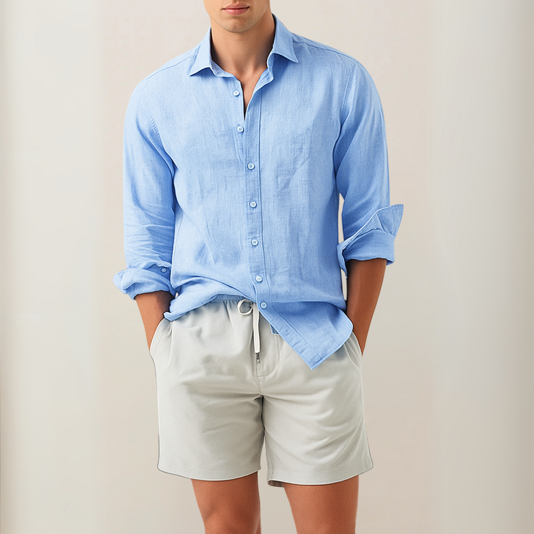 Daniel | klassisches Leinenhemd 1+1 GRATIS