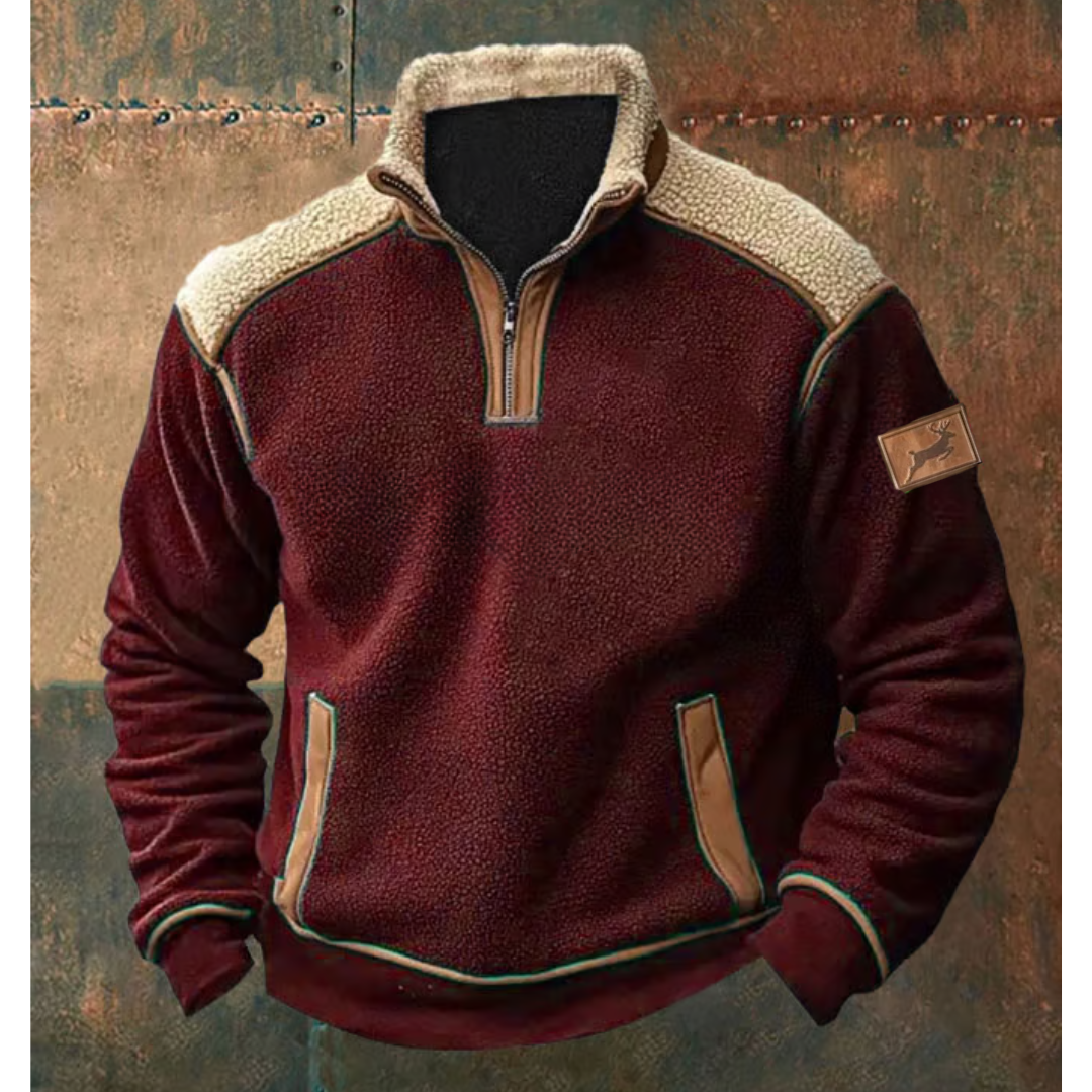 Marco | Fleece Pullover mit Reißverschluss