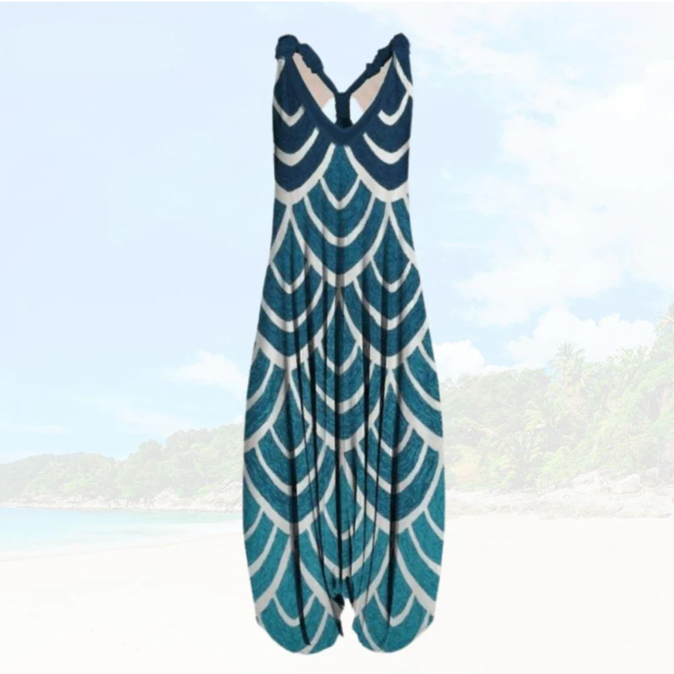 Zevaris – Overall mit weitem Bein im Boho-Stil