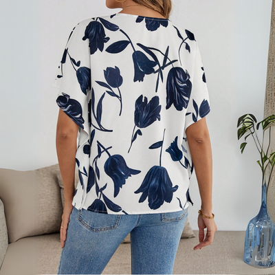 Viola | stilvolle Blumenbluse