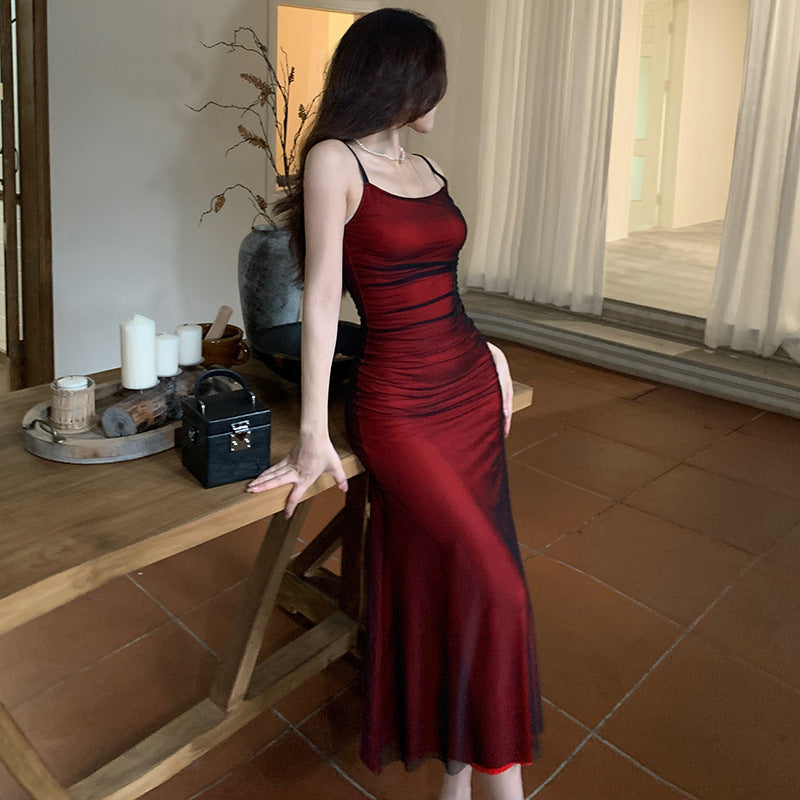 Ruby - Verführerisches rotes Midi Partykleid
