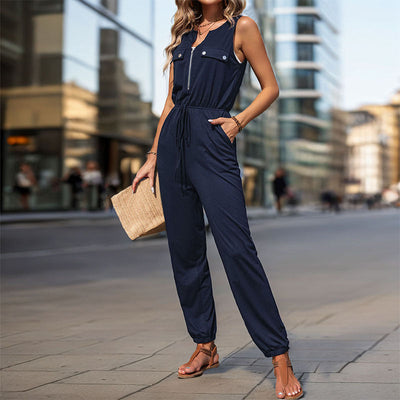 Camila - Lässiger ärmelloser Jumpsuit