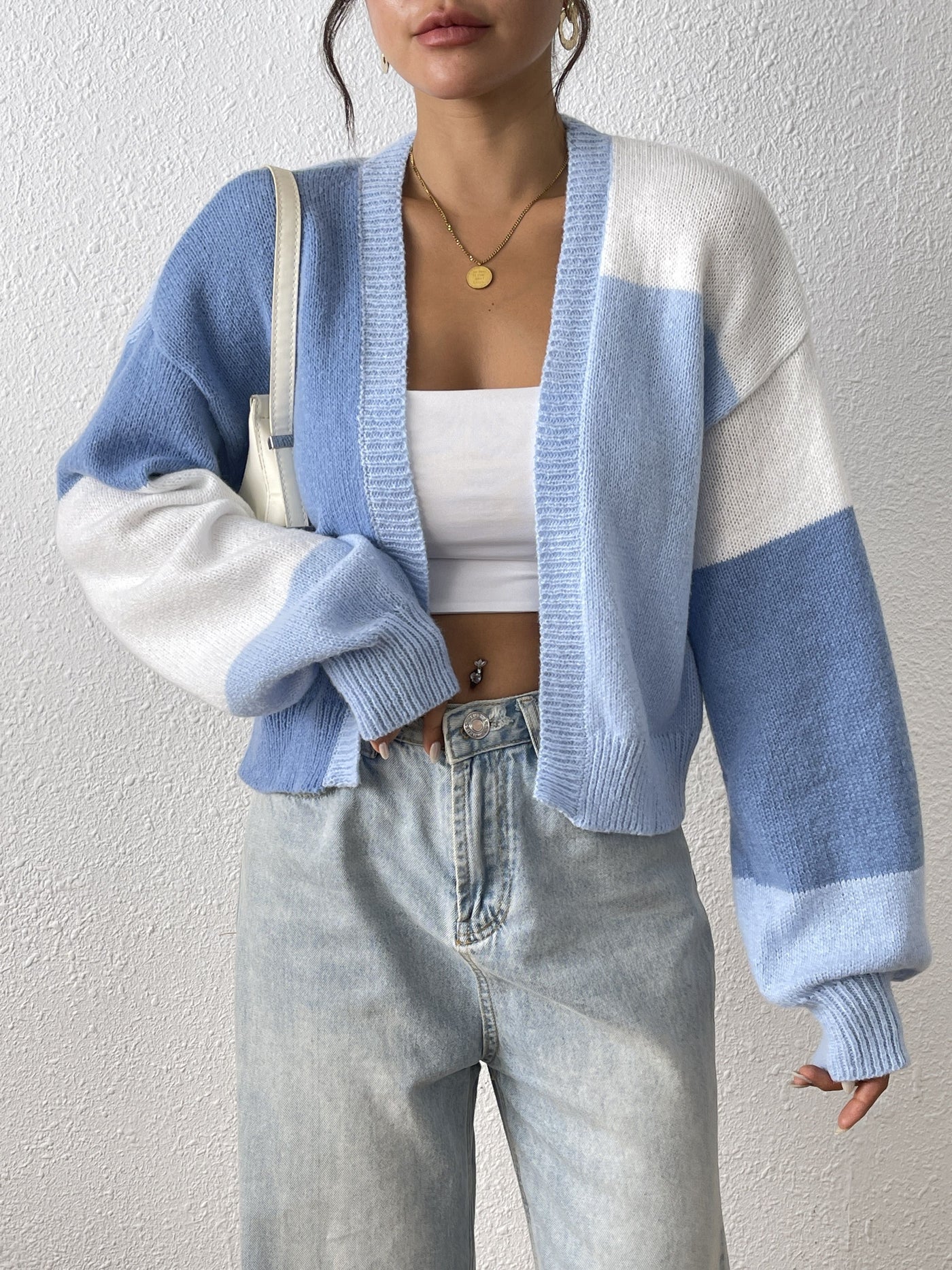 Alina | Farbblock-Cardigan