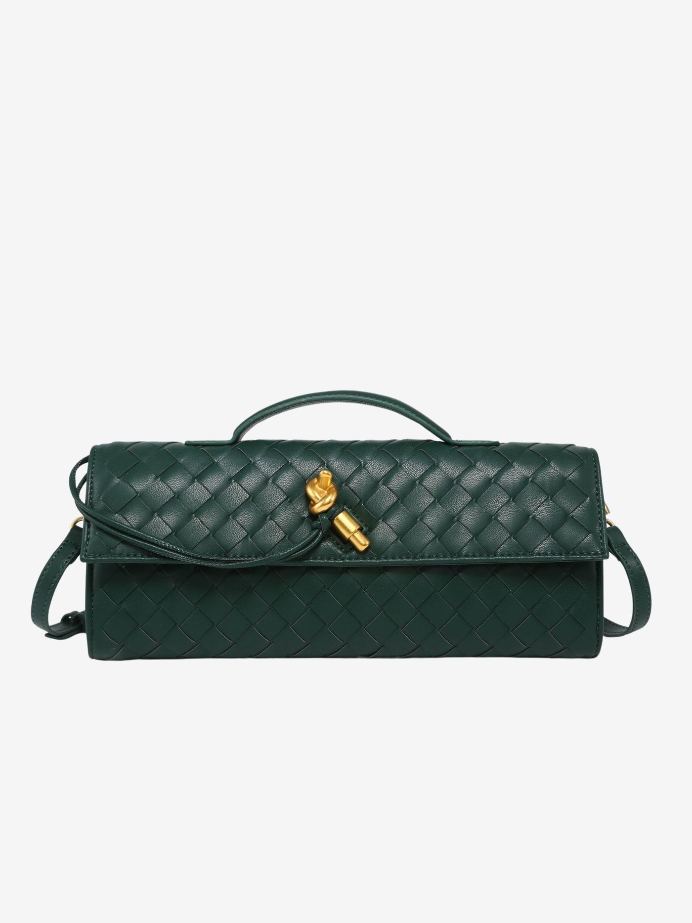 Camila Luxe Slim Clutch Aus Veganem Leder Mit Abnehmbarem Schultergurt, Elegante Handtasche