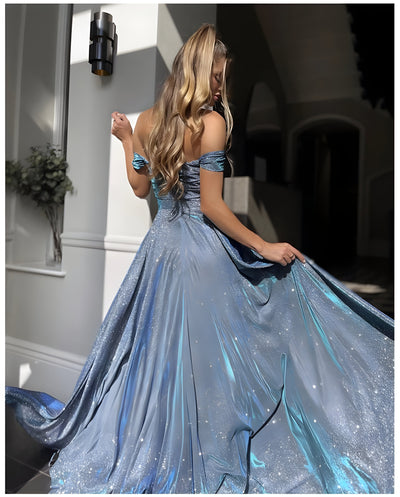 Carmen | Pailletten Großer Rock Röhrenoberteil Modisch Mit Seitenschlitz Kleid