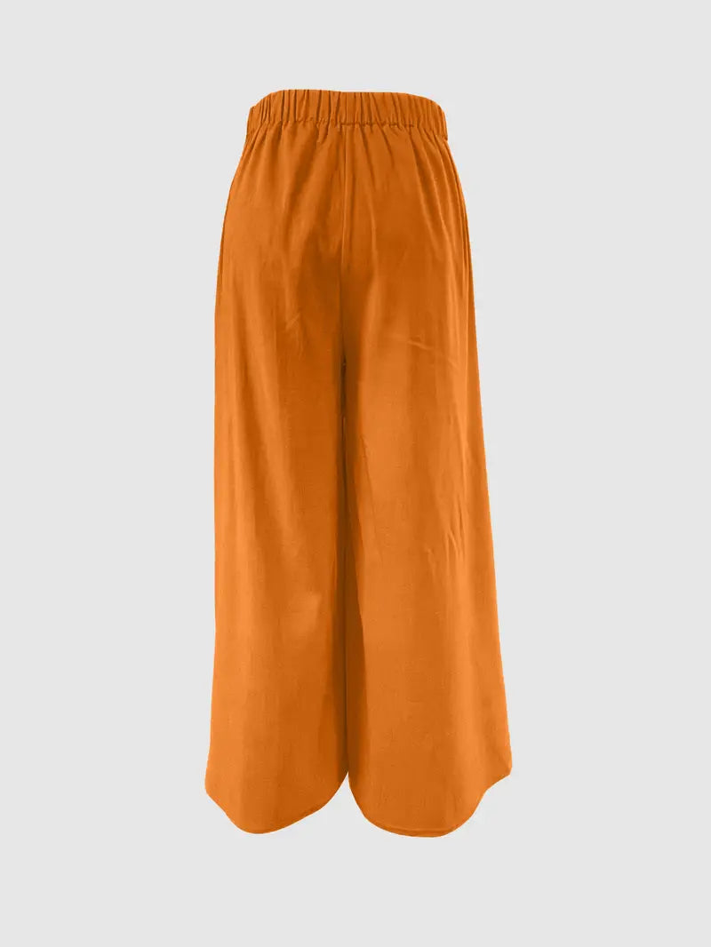 Hilma | Mühelos schicke Hose mit Bindeband und weitem Bein