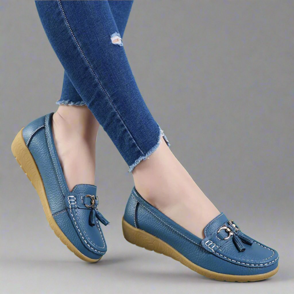 Adeltraut™  Handgefertigte bequeme Ledermokassins