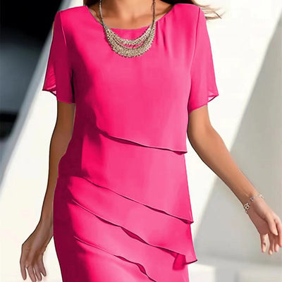 Elena - Elegante vestido a capas