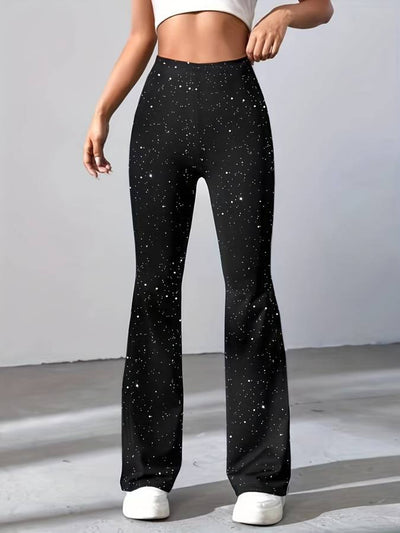 Eva | Schlaghose aus Glitzerstoff