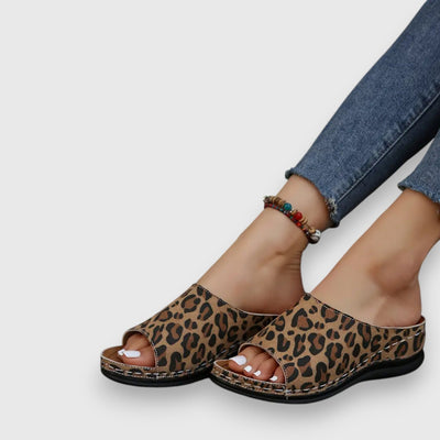 Tina – Leopard Sandalen