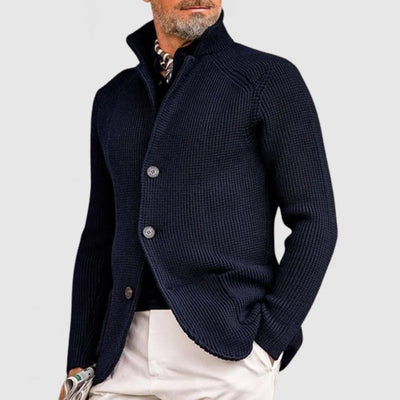 Marcus | Elegante Strickjacke mit Revers für Herren