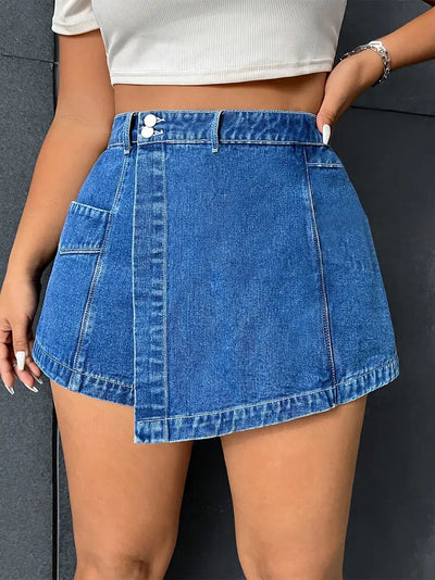 Orlithia – Stylischer Baumwoll-Jeansrock