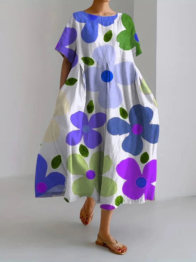 FLORENCE | KLEID MIT BOTANISCHEM BLUMENMUSTER