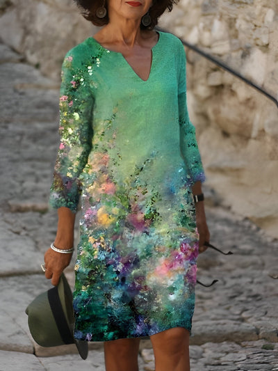 Rowena - Elegantes Minikleid mit V-Ausschnitt für Frauen