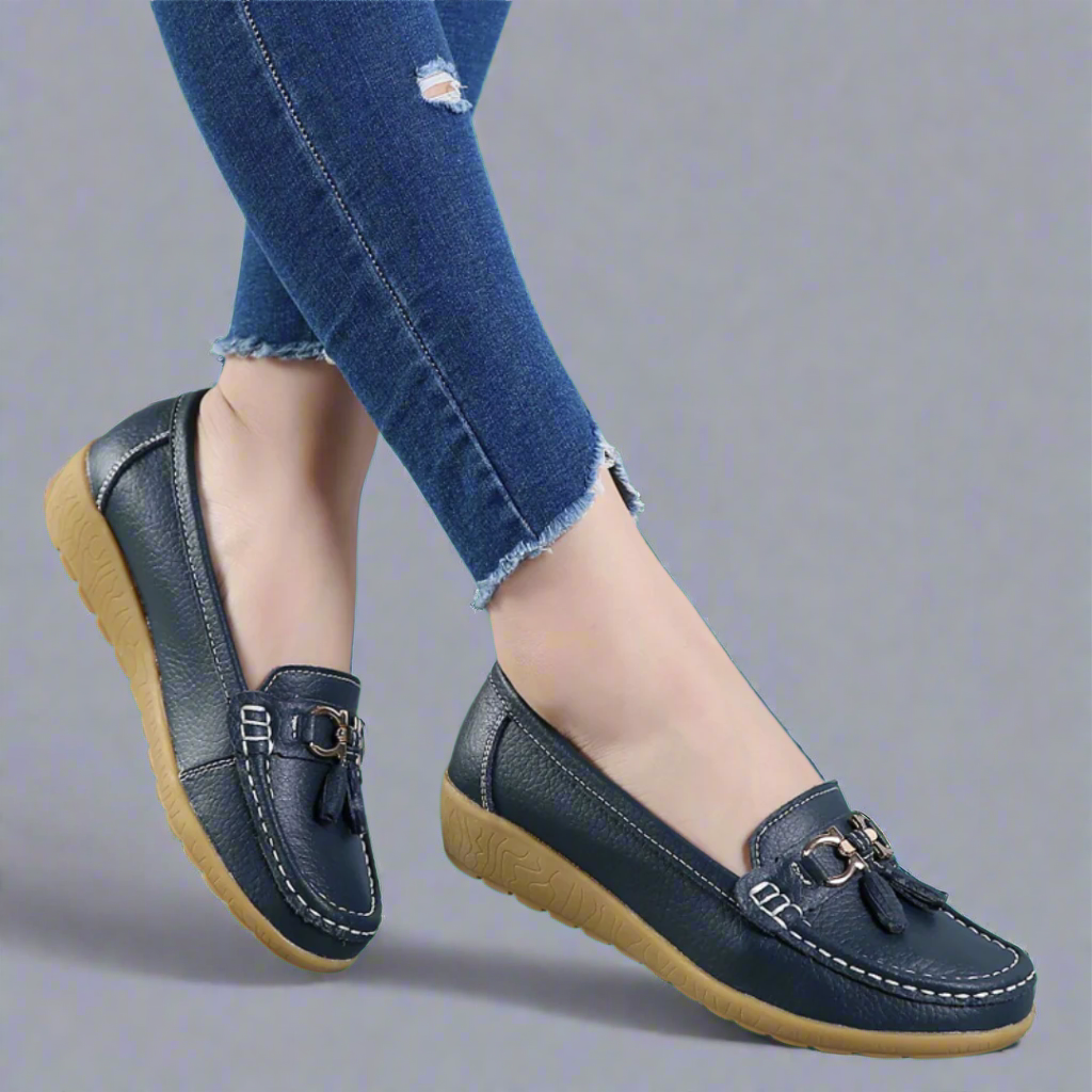 Adeltraut™  Handgefertigte bequeme Ledermokassins