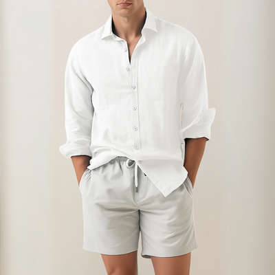 Daniel | klassisches Leinenhemd 1+1 GRATIS