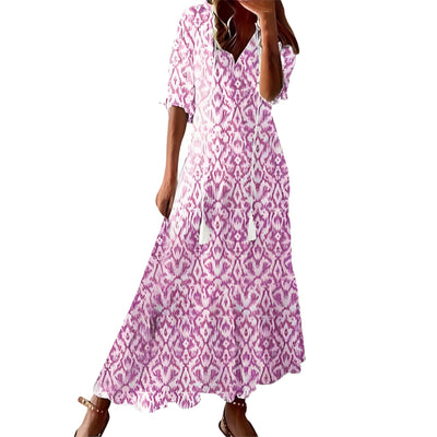 Daley - Bohemian-Kleid für Damen in Überlänge
