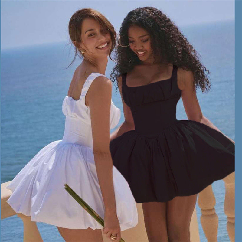 Island - Korsett-Minikleid mit Rüschen