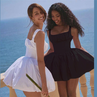 Island - Korsett-Minikleid mit Rüschen