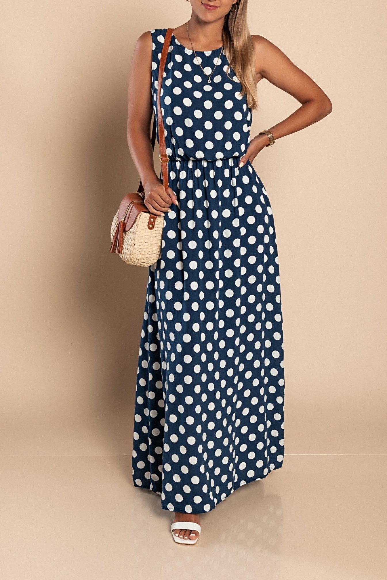 Lola - Polka Dot Maxi Dress