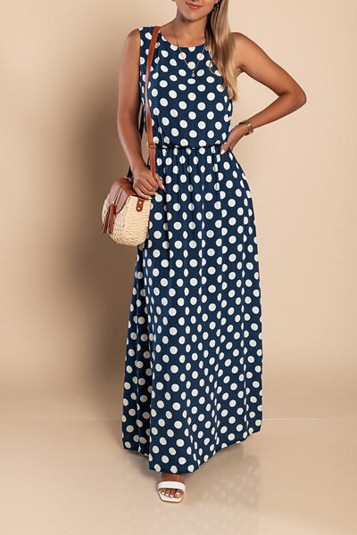 Lola - Polka Dot Maxi Dress