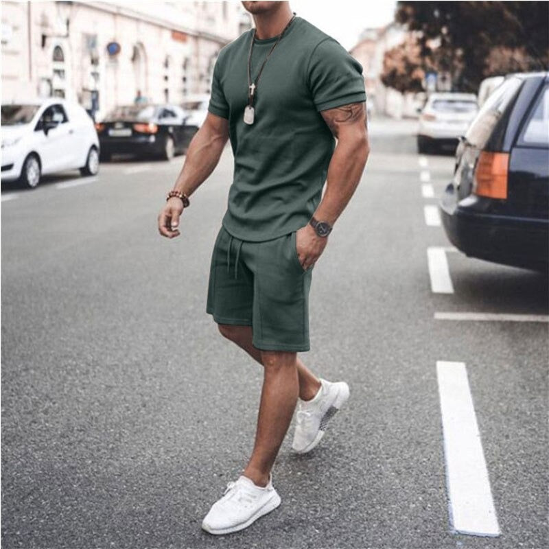 Jarek Kurzarm T-Shirt und Shorts Set
