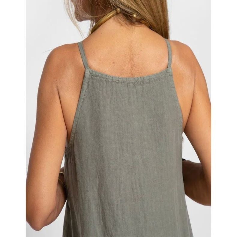 Helena - Ärmelloses langes Kleid in minimalistischer Eleganz