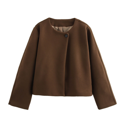 Amoura - Damen-Daunenjacke mit eckigem Kragen