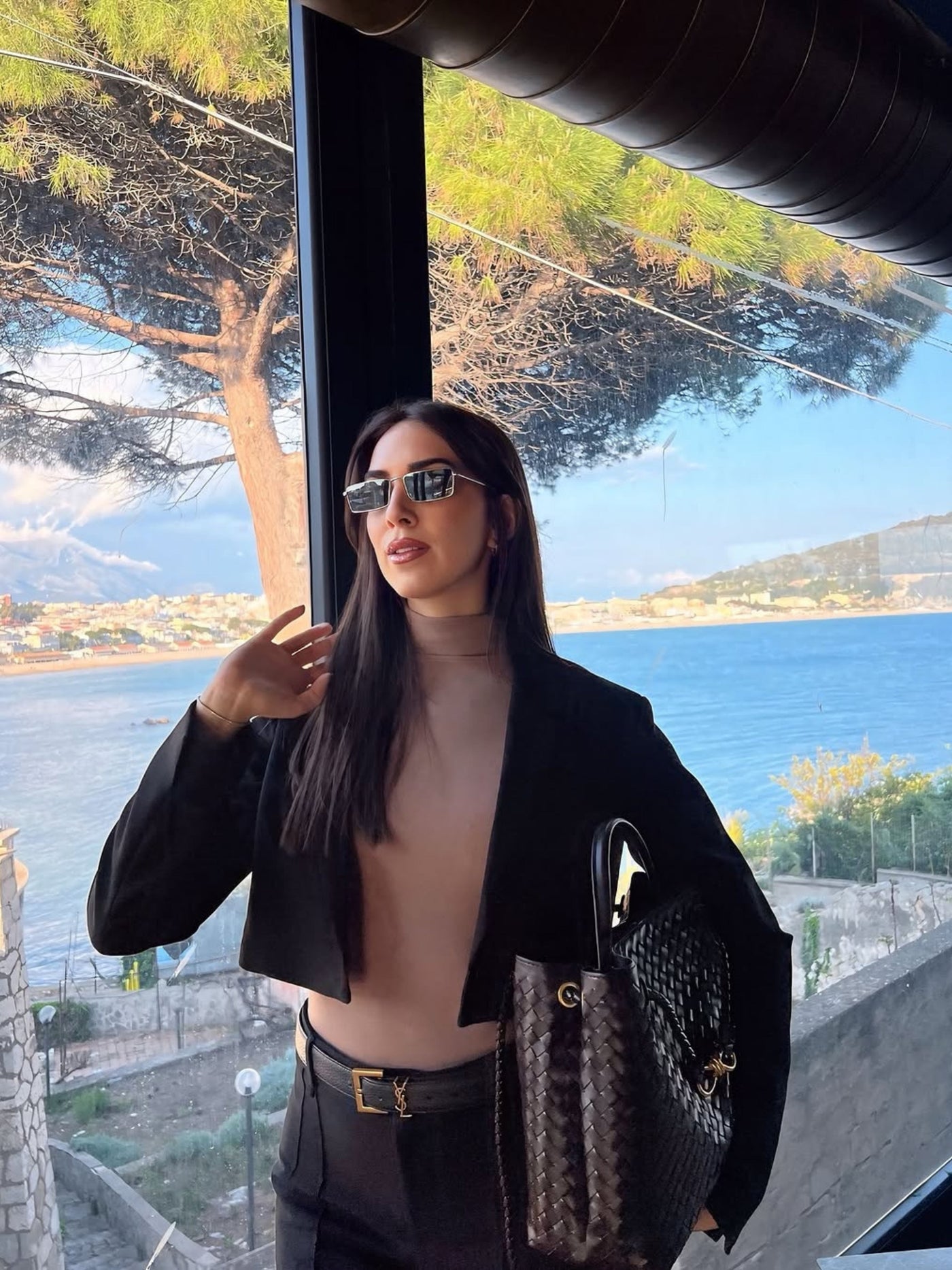 Vivienne | Klassische Oversized Woven Bag Aus Veganer Leder