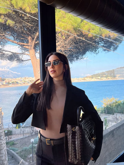 Vivienne | Klassische Oversized Woven Bag Aus Veganer Leder