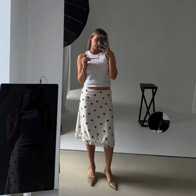 Lulu | Midi Rock Mit Polka Dots