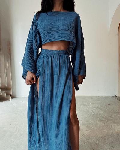 Kasandra - Elegantes Leinen-Outfit-Set für Damen