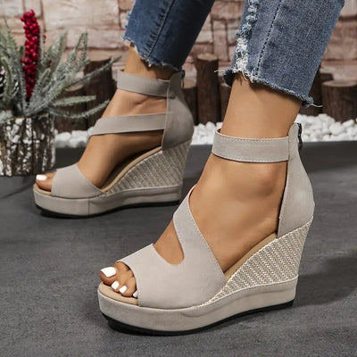 Oriane – Elegante Keilsandalen im Espadrille-Stil
