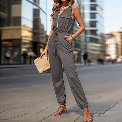 Camila - Lässiger ärmelloser Jumpsuit