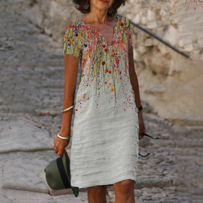 Elena - Kleid mit Blumenmuster