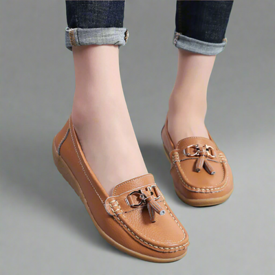 Adeltraut™  Handgefertigte bequeme Ledermokassins