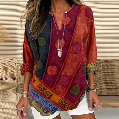 Orielis – Stilvolle bedruckte Bluse